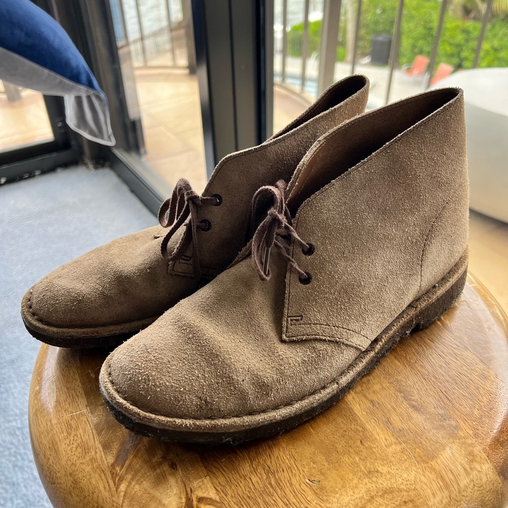 Clarks Beige Desert Boot - Classic & Comfortable